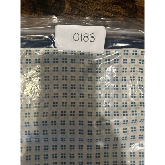 VINTAGE FRANCOISE GERIN PARIS Blue Silk Scarf Preppy Bohemian Artsy Art to Wear - Picture 4 of 5